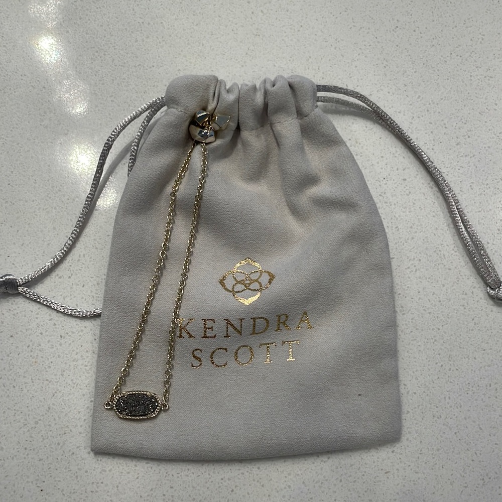Kendra Scott Gold Adjustable Chain Elaina Bracelet